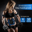 Electric Abdominal Muscle Stimulator EMS Trainer Belt Rechargeable Body Massage Muscle Training Stimulator Gear Fitness Massager eprolo