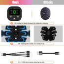 Electric Abdominal Muscle Stimulator EMS Trainer Belt Rechargeable Body Massage Muscle Training Stimulator Gear Fitness Massager eprolo