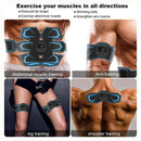 Electric Abdominal Muscle Stimulator EMS Trainer Belt Rechargeable Body Massage Muscle Training Stimulator Gear Fitness Massager eprolo