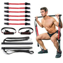 Resistance Band  Pilates Stick Gym Exercise Muscle Power Tension Bar With Fitness Stick Home Body Work Out Fitness Pull Rope eprolo