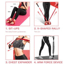 11Pcs Multifunction Sit-up Resistance Band 4-Tube Latex Elastic Yoga Pull Rope Expander Fitness Equipment eprolo